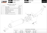 Système D'Échappement Homologué Au Niveau Sonore Oval Carbon - Mivv Compatible Avec Yamaha Yzf 1000 R1 (2002-2003)
