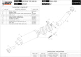 Système D'Échappement Homologué Au Niveau Sonore Gp Acier Noir - Mivv Compatible Avec Yamaha Yzf 600 R6 (2003-2005)