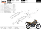 Double Sortie D'Échappement Non Catalysée Avec Homologation Acoustique Suono Acier Noir Carbon - Mivv Compatible Avec Yamaha Xt 660 R (2004-2016)