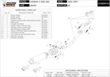 Système D'Échappement Complet Sans Catalyseur Et Homologué Au Niveau Sonore Gp Acier Noir - Mivv Compatible Avec Yamaha T-Max 500 (2001-2007)