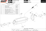 Système D'Échappement Homologué Au Niveau Sonore Suono Acier Noir Carbon - Mivv Compatible Avec Yamaha Yzf 600 R6 (2006-2016)