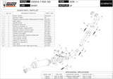 Système D'Échappement Complet Sans Catalyseur Et Homologué Au Niveau Sonore Gp Acier Noir - Mivv Compatible Avec Yamaha T-Max 500 (2008-2011)