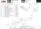 Système D'Échappement Complet Sans Catalyseur Et Homologué Au Niveau Sonore Suono Acier Carbon - Mivv Compatible Avec Yamaha T-Max 500 (2008-2011)