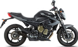 Système D'Échappement Homologué Au Niveau Sonore Double Gun Acier Noir - Mivv Compatible Avec Yamaha Xj6 600 (2009-2016)
