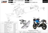 Système D'Échappement Homologué Au Niveau Sonore Oval Titanium Carbon - Mivv Compatible Avec Yamaha Xt 1200 Z Super Ténéré (2010-2020)