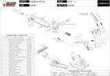 Système D'Échappement Complet Avec Catalyseur Et Homologation Acoustique Suono Acier Noir Carbon - Mivv Compatible Avec Yamaha Mt-09 (2013-2020)