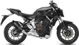 Système D'Échappement Complet Sans Catalyseur Et Homologué Au Niveau Sonore Gp Carbon Carbon - Mivv Compatible Avec Yamaha Mt-07 (2014-2024)