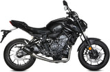 Système D'Échappement Complet Non Catalysé Et Sans Homologation Acoustique Mk3 Carbon - Mivv Compatible Avec Yamaha Mt-07 (2014-2024)