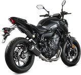 Système D'Échappement Complet Non Catalysé Et Sans Homologation Acoustique Mk3 Carbon - Mivv Compatible Avec Yamaha Mt-07 (2014-2024)