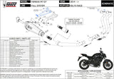 Système D'Échappement Complet Avec Catalyseur Et Homologation Acoustique Delta Race Acier Noir Carbon - Mivv Compatible Avec Yamaha Mt-07 (2014-2024)