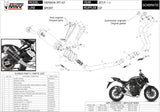 Système D'Échappement Complet Sans Catalyseur Et Homologué Au Niveau Sonore Gp Acier Noir - Mivv Compatible Avec Yamaha Mt-07 (2014-2024)