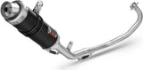 Complete Catalytic Exhaust System With Sound Certification Gp Steel Black - Mivv Compatible With Yamaha Yzf-R 125 (2014-2018)