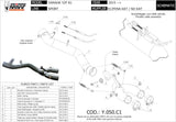 Tuyau De Raccordement Non Catalysé - Mivv Compatible Avec Yamaha Yzf 1000 R1 (2015-2022)