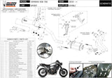 Système D'Échappement Complet Avec Catalyseur Et Homologation Acoustique Ghibli Acier Noir - Mivv Compatible Avec Yamaha Xsr 700 (2016-2020)