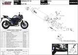 Système D'Échappement Homologué Au Niveau Sonore Gp Carbon - Mivv Compatible Avec Yamaha Mt-03 (2016-2024)