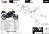Système D'Échappement Homologué Au Niveau Sonore Suono Acier Noir Carbon - Mivv Compatible Avec Yamaha Mt-03 (2016-2024)