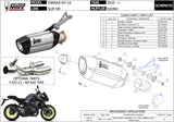 Non-Catalytic Exhaust Tip With Sound Certification Suono Steel Black Carbon - Mivv Compatible With Yamaha Mt-10 (2016-2022)
