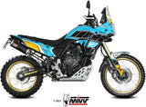 Système D'Échappement Homologué Au Niveau Sonore Dakar Acier Noir - Mivv Compatible Avec Yamaha Ténéré 700 (2019-2024)