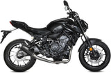 Système D'Échappement Complet Sans Catalyseur Et Homologué Au Niveau Sonore Gppro Carbon - Mivv Compatible Avec Yamaha Mt-07 (2021-2024)