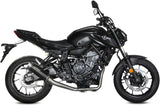 Système D'Échappement Complet Avec Catalyseur Et Homologation Acoustique Gppro Acier Noir - Mivv Compatible Avec Yamaha Mt-07 (2021-2024)