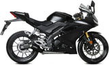 Système D'Échappement Complet Avec Catalyseur Et Homologation Acoustique X-M1 Acier Noir - Mivv Compatible Avec Yamaha Mt-125 (2020-2024)
