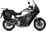 Système D'Échappement Complet Avec Catalyseur Et Homologation Acoustique Oval Carbon Carbon - Mivv Compatible Avec Yamaha Tracer 9 - Gt (2021-2023)
