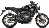 Système D'Échappement Complet Avec Catalyseur Et Homologation Acoustique Hr-1 Acier Noir - Mivv Compatible Avec Yamaha Xsr 700 (2021-2024)