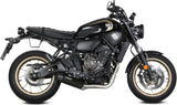 Complete Non-Catalytic Exhaust System With Sound Certification Hr-1 Steel Black Carbon - Mivv Compatible With Yamaha Xsr 700 (2021-2024)