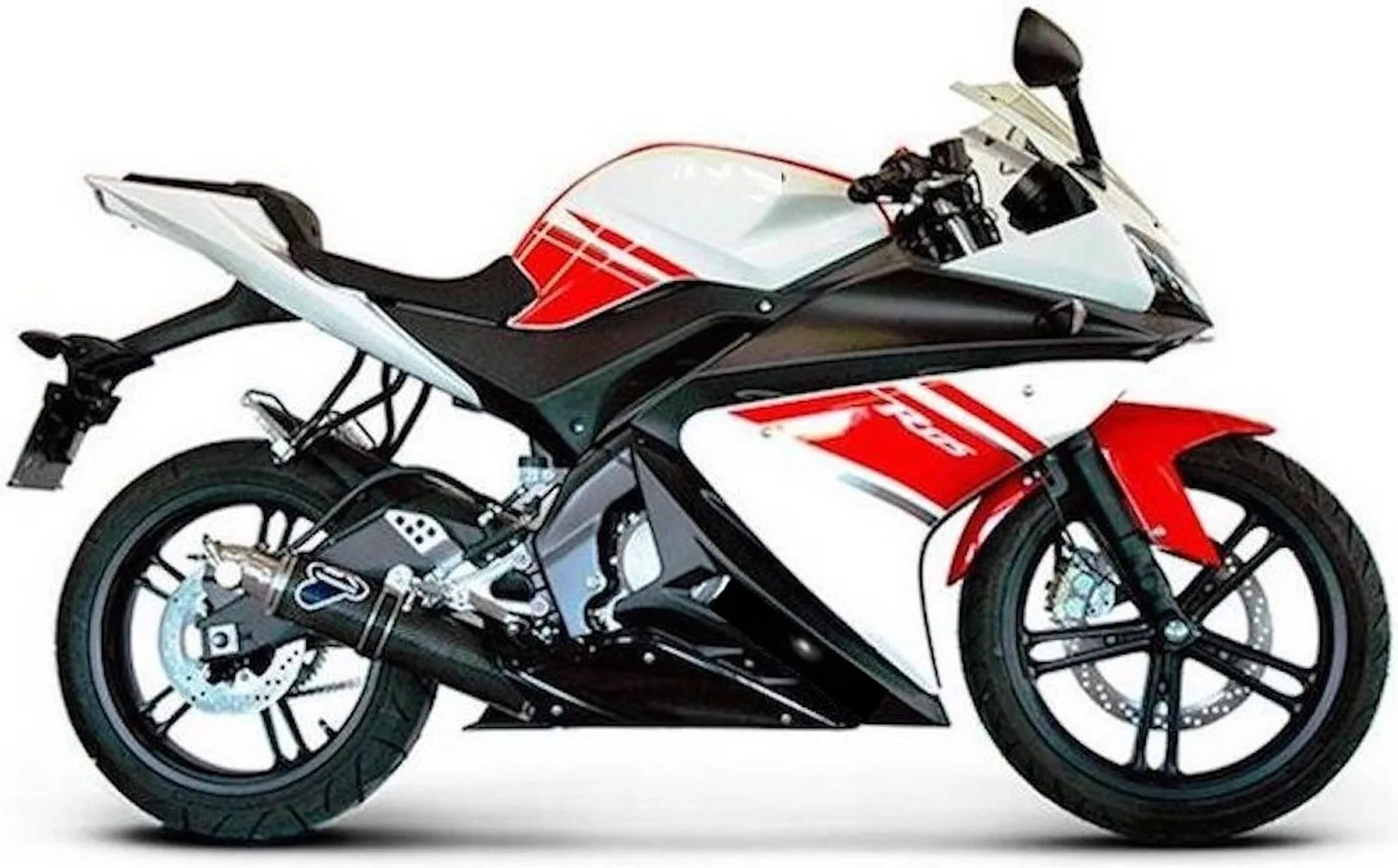 Système D'Échappement Complet Sans Homologation Acoustique Round Carbon - Termignoni Compatible Avec Yamaha Yzf-R 125 (2008-2013)