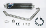 Système D'Échappement Complet Sans Homologation Acoustique Round Carbon - Termignoni Compatible Avec Yamaha Yzf-R 125 (2008-2013)