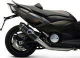 Système D'Échappement Complet Avec Homologation Acoustique Relevance Carbon Carbon Cap - Termignoni Compatible Avec Yamaha Xp 530 T-Max (2012-2016)