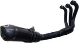 Système D'Échappement Complet Sans Homologation Acoustique Relevance Carbon Black Carbon Cap - Termignoni Compatible Avec Yamaha Mt-09 (2014-2020)
