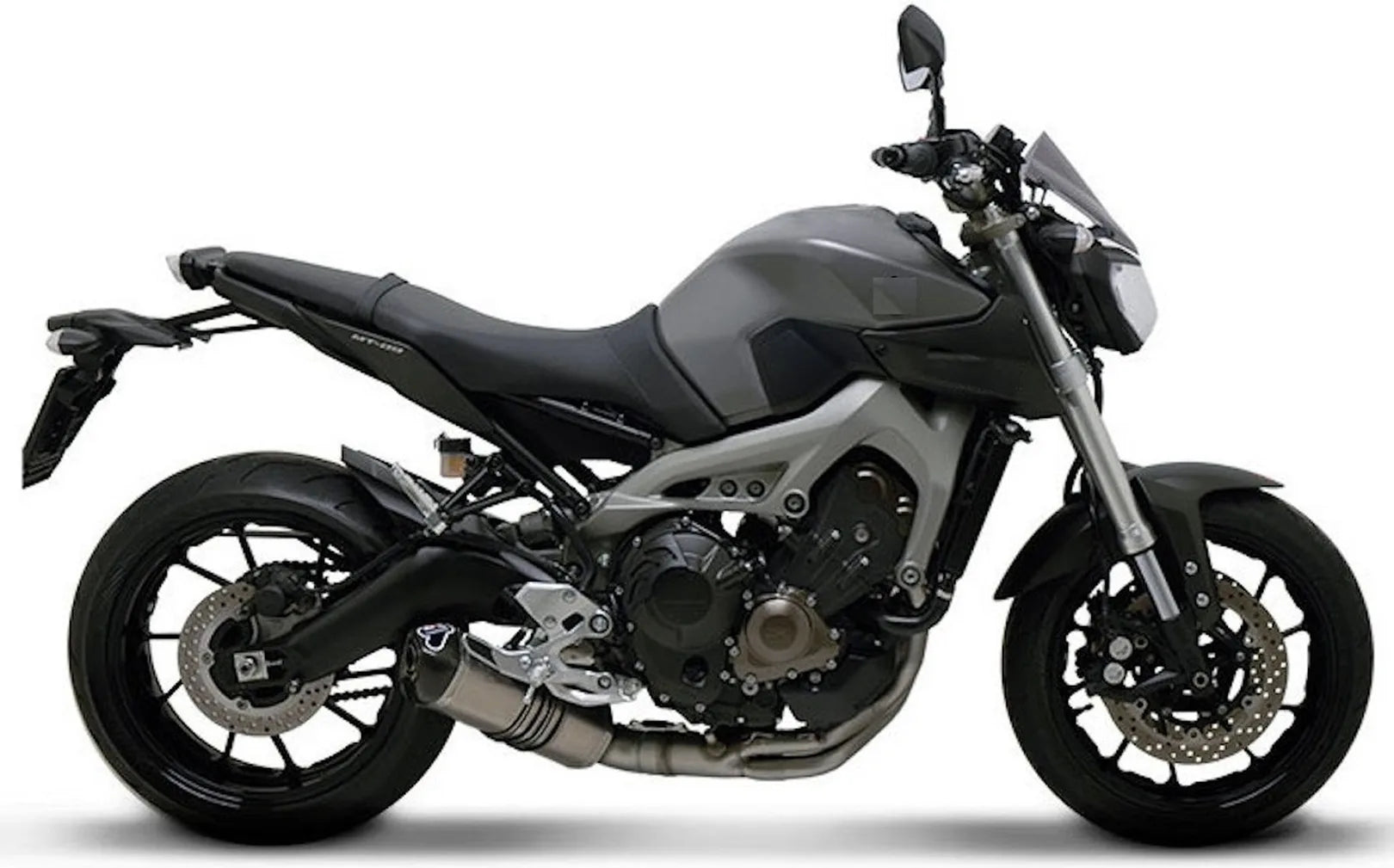 Système D'Échappement Complet Sans Homologation Acoustique Relevance Titanium Carbon Cap - Termignoni Compatible Avec Yamaha Mt-09 (2014-2020)