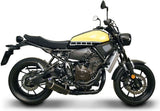 Système D'Échappement Complet Sans Homologation Acoustique Relevance Carbon Black Carbon Cap - Termignoni Compatible Avec Yamaha Xsr 700 (2014-2020)