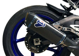 Système D'Échappement Homologué Au Niveau Sonore Force Carbon Carbon Cap - Termignoni Compatible Avec Yamaha Yzf-R1 1000 (2015-2020)