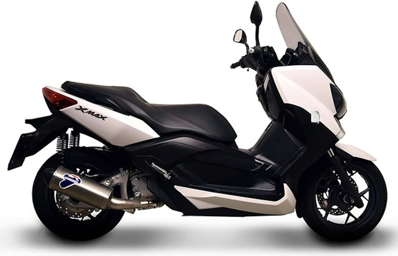 Système D'Échappement Catalytique Sans Homologation Acoustique Relevance Acier Inox Carbon Cap - Termignoni Compatible Avec Yamaha X-Max 250 (2009-2020)