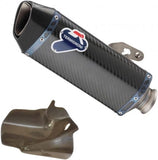 Système D'Échappement Homologué Au Niveau Sonore Force Carbon Carbon Cap - Termignoni Compatible Avec Yamaha Mt-10 (2016-2020)