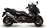 Système D'Échappement Complet Sans Homologation Acoustique Scream Carbon Carbon Cap - Termignoni Compatible Avec Yamaha Xp 530 T-Max (2017-2019)