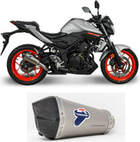 Échappement Sans Homologation Sonore Relevance Titanium Carbon Cap - Termignoni Compatible Avec Yamaha Yzf-R3 (2015-2020)