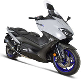 Complete Exhaust System Without Sound Certification Titanium Black Carbon Cap - Termignoni Compatible With Yamaha Xp 560 T-Max (2020)