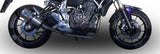 Système D'Échappement Complet Avec Catalyseur Et Homologation Acoustique Gpe Anniversary Titanium - Gpr Compatible Avec Yamaha Mt-07 (2014-2016)