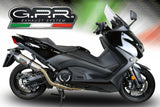 Système D'Échappement Complet Avec Catalyseur Et Homologation Acoustique Gpe Anniversary Titanium - Gpr Compatible Avec Yamaha T-Max 530 (2012-2016)
