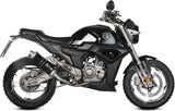 Système D'Échappement Complet Avec Catalyseur Et Homologation Acoustique Gp Acier Noir - Mivv Compatible Avec Zontes Zt 125 U (2021-2024)