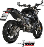 Complete Catalytic Exhaust System With Sound Certification Gp Steel Black - Mivv Compatible With Zontes Zt 125 G1 (2021-2024)