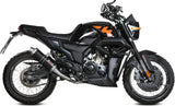 Système D'Échappement Complet Sans Catalyseur Et Homologué Au Niveau Sonore Gp Acier Noir - Mivv Compatible Avec Zontes Zt 125 Gk (2021-2024)