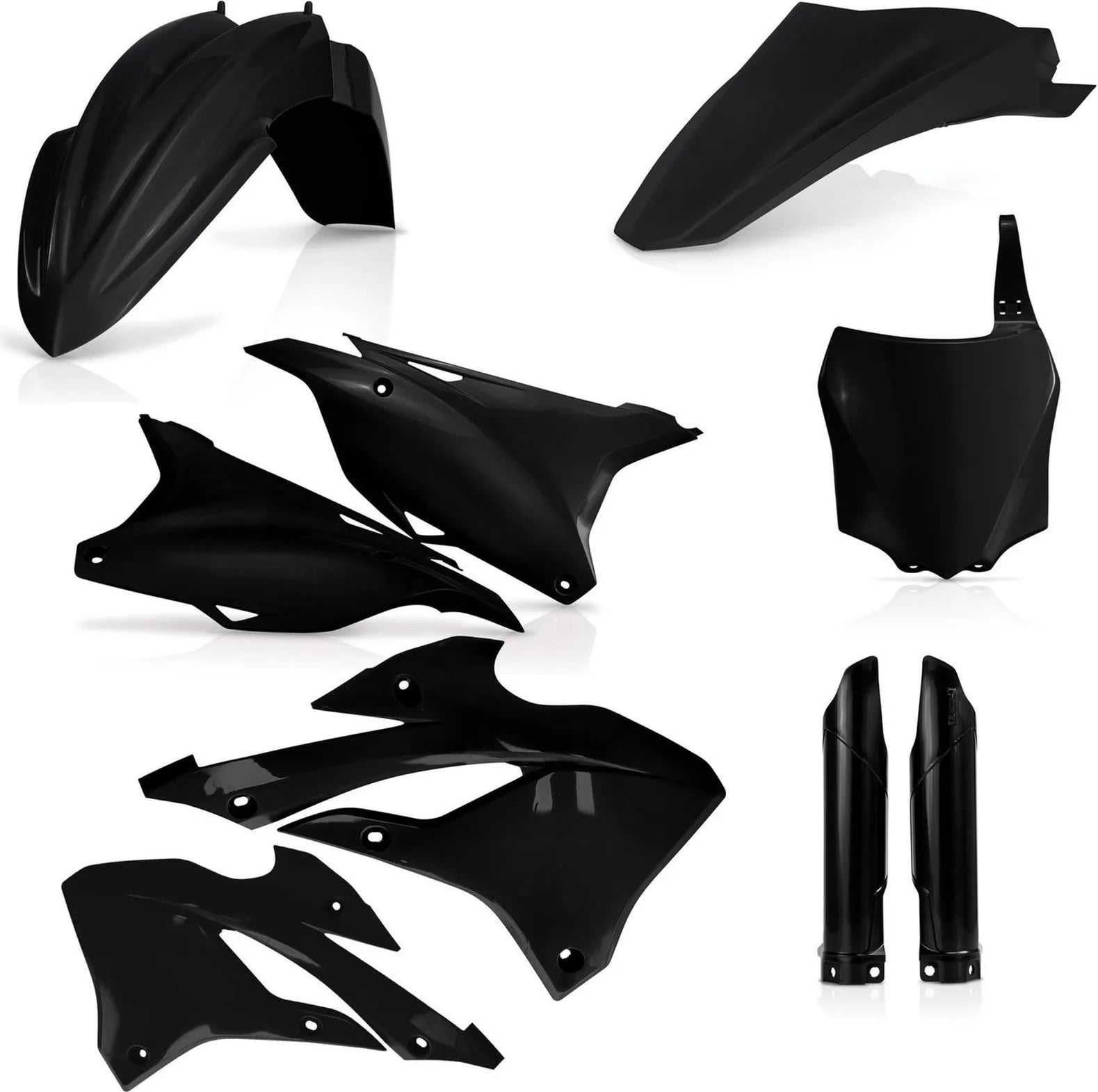 Kit Cache Carenage Complete - Acerbis Compatible Avec Kawasaki Kx 112 (2022-2024)