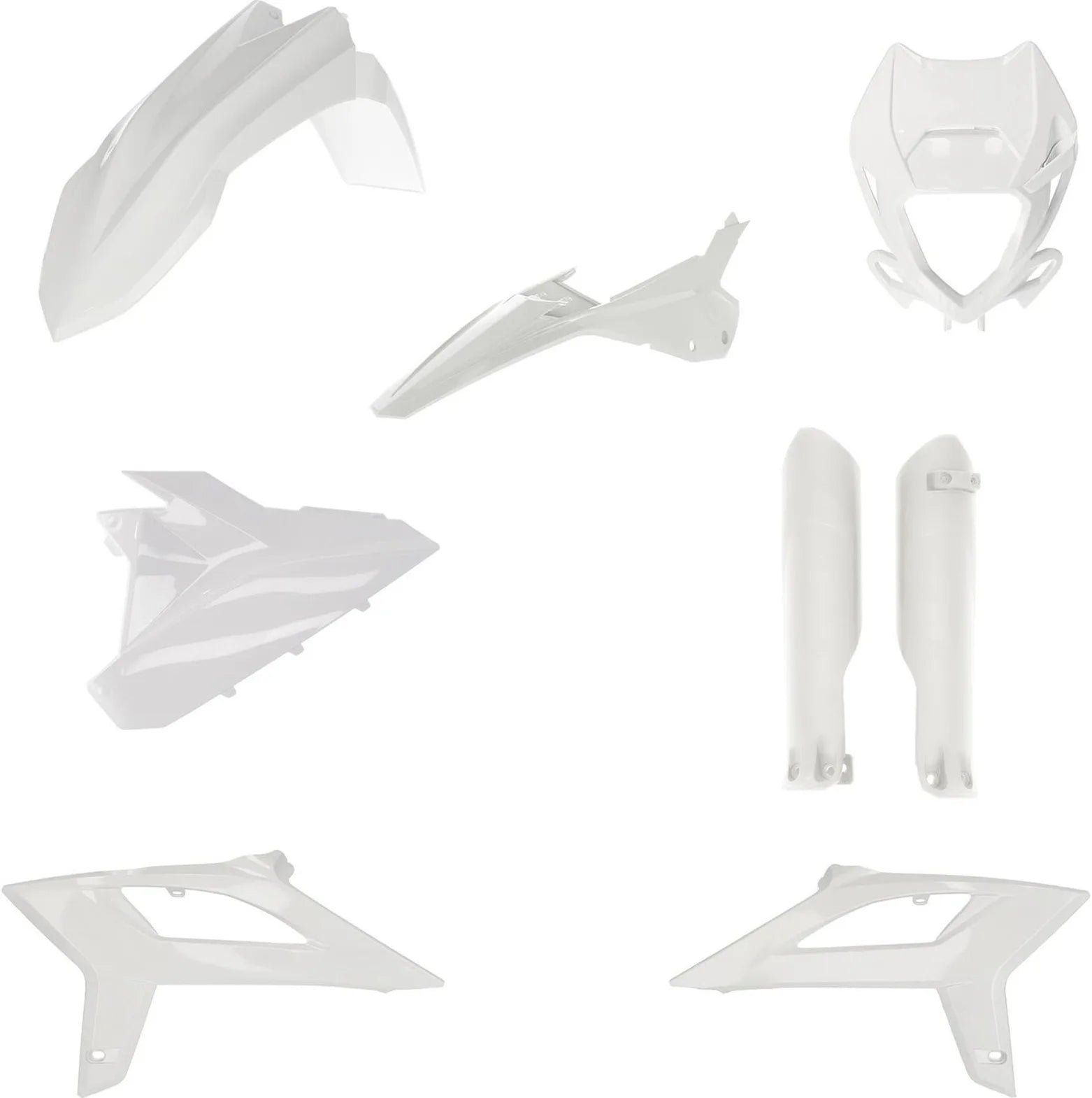 Kit Cache Carenage Complete - Acerbis Compatible Avec Beta Rr 250 2T (2020-2022)