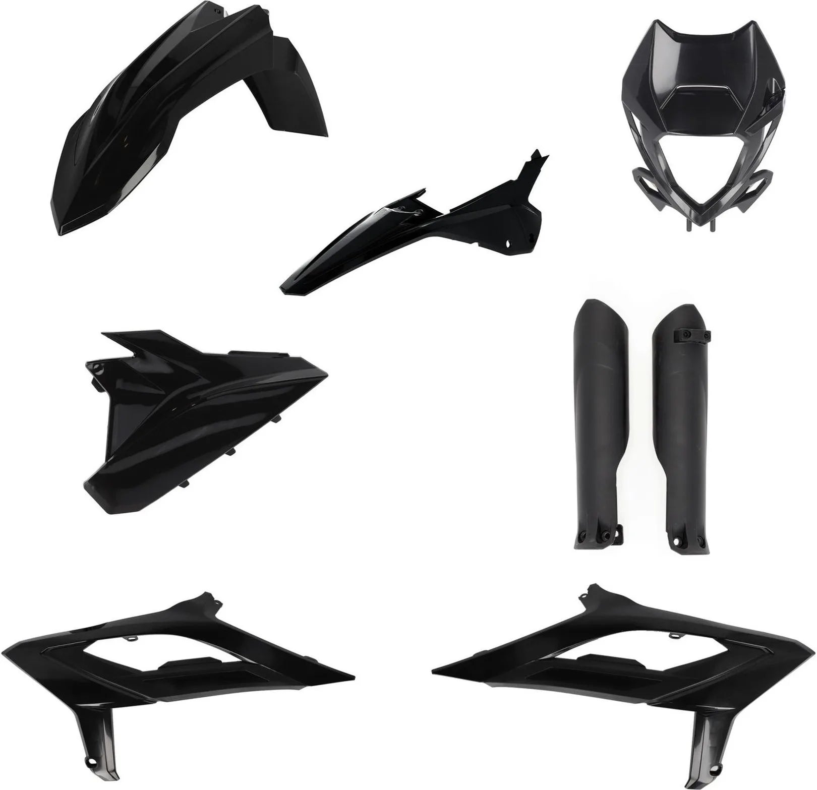 Kit Cache Carenage Complete - Acerbis Compatible Avec Beta Rr 125 2T (2023-2024)