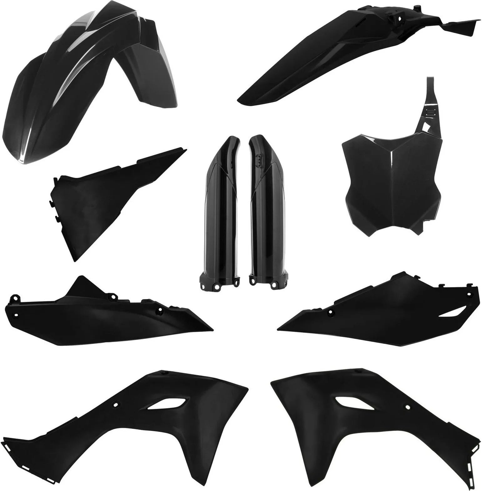 Kit Cache Carenage Complete - Acerbis Compatible Avec Kawasaki Kx 450 (2024-2025)