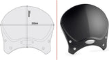 Bulle Race Cafe Aluminium Noir Aluminium - Givi Compatible Avec Honda Cmx 500 Rebel (2017-2019)